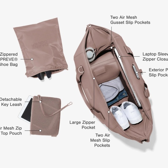 Dagne Dover Landon Duffel Extra Large in Camel NWOT - Picture 5 of 7